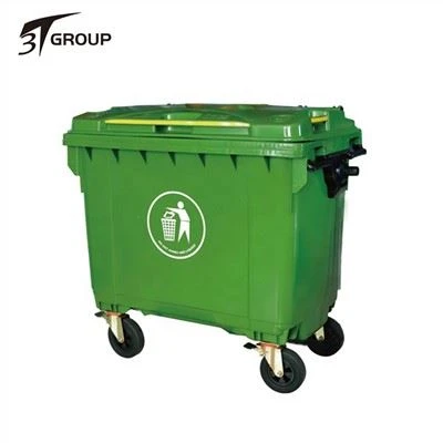 4 Wheeled Plastic Large Garbage Bins