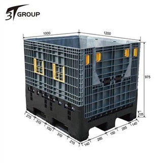 Australia Plastic Folding Vegetable Box For Fruit Pallet Box