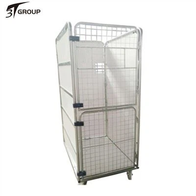 Collapsible Wire Mesh Folding Laundry Trolley Cage
