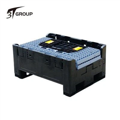 Heavy Duty Large Stackable HDPE Collapsible Plastic Pallet Box