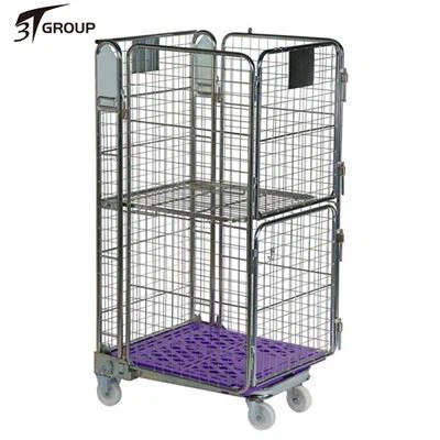 Stable Door 4 Sided Mesh Roll Cages With Plastic Base